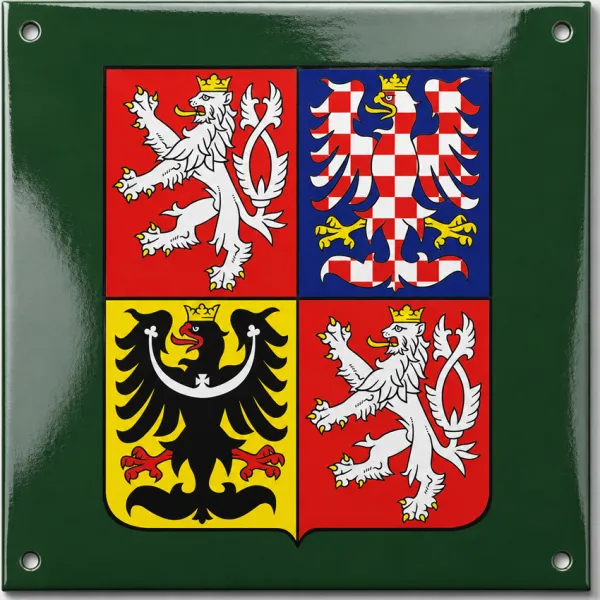 Smaltovaná cedule do lesa S-chko A
